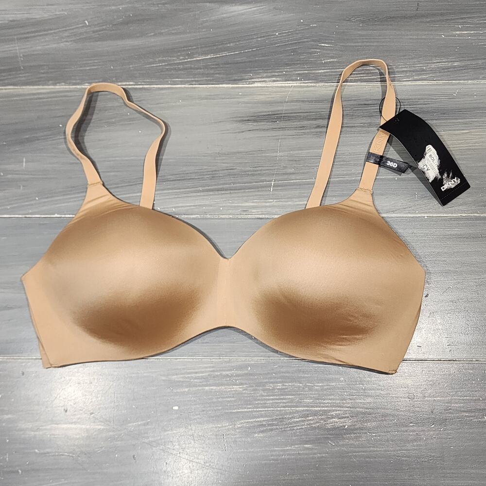 DKNY Litewear Wirefree‎ T Shirt Bra DK4047 Beige 36D
